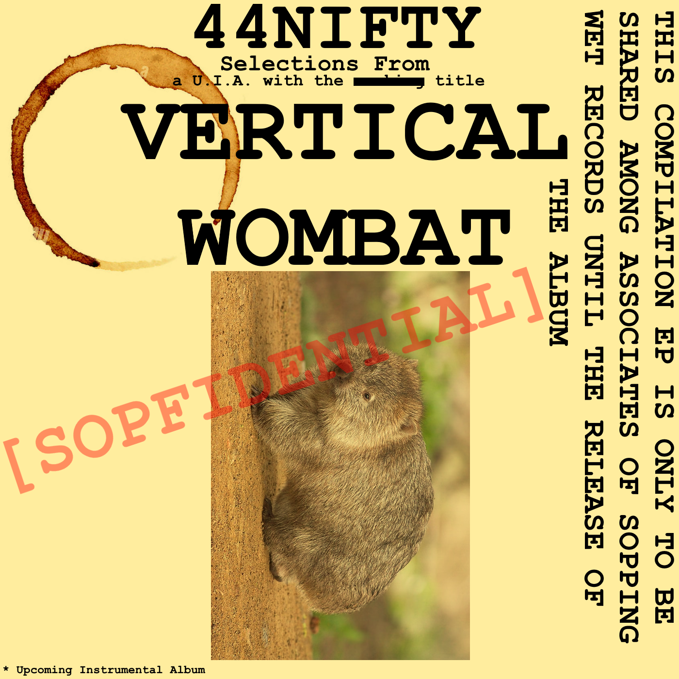 Selections from a U.I.A. With The Title Vertical Wombat cover art