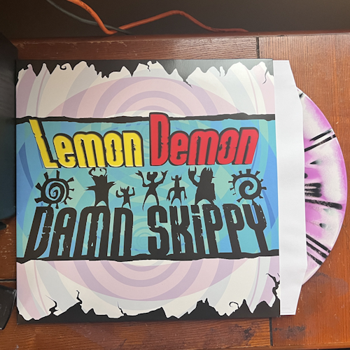 Photograph of an LP of Damn Skippy by Lemon Demon