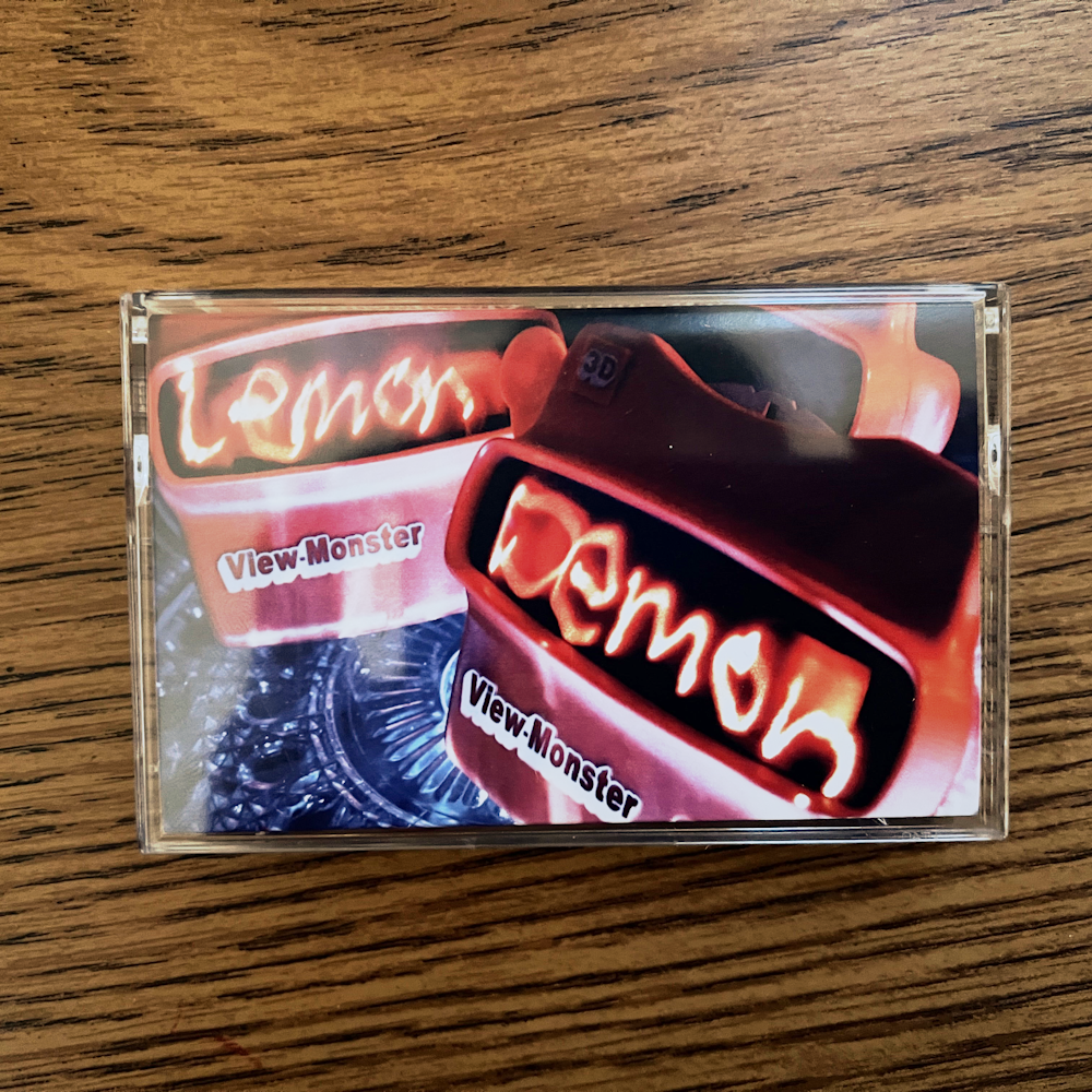 Photograph of a cassette of View-Monster by Lemon Demon