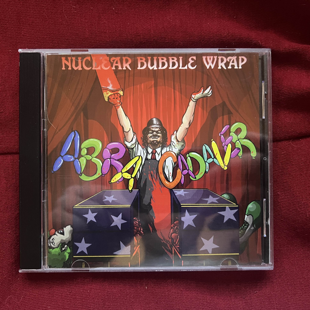 Photograph of a CD of Abracadaver by Nuclear Bubble Wrap