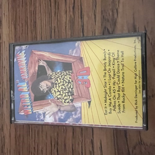 Photograph of a cassette of In 3-D by Weird Al Yankovic