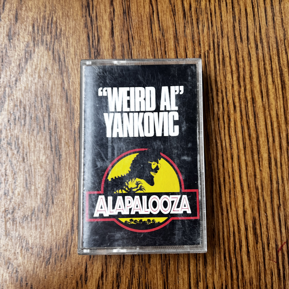 Photograph of a cassette of Alapalooza by Weird Al Yankovic
