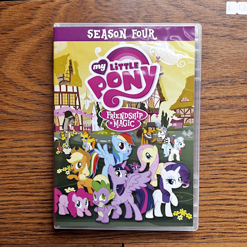 Photograph of a DVD of My Little Pony: Friendship Is Magic - Season 4