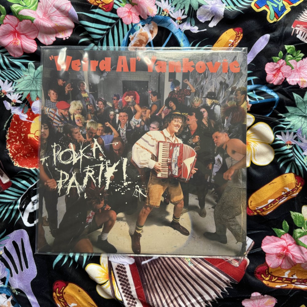 Photograph of an LP of Polka Party by Weird Al Yankovic