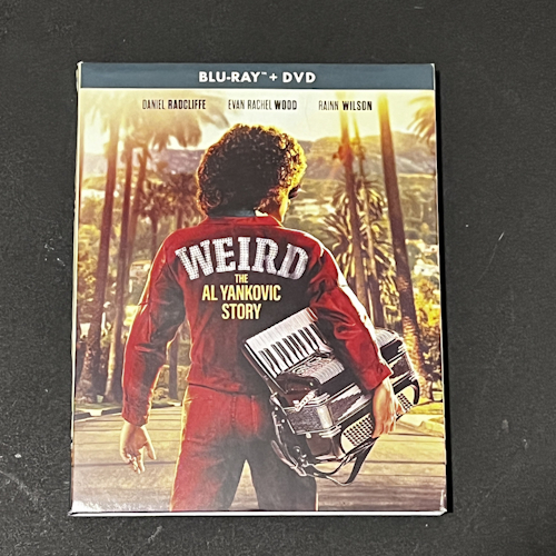 Photograph of a Blu-Ray of Weird: The Al Yankovic Story by Weird Al Yankovic and Eric Appel